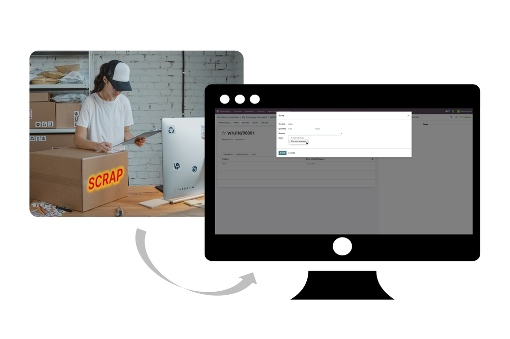 Odoo Scrap Reason